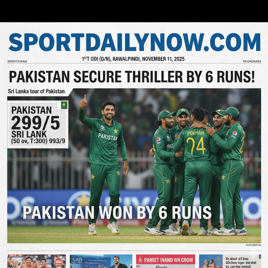 Pakistan vs Sri Lanka 1st ODI 2025