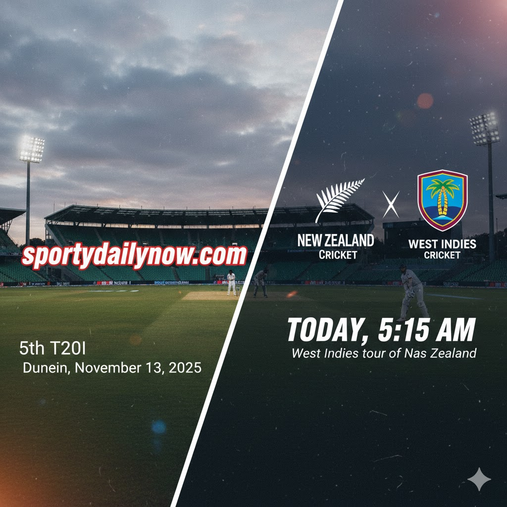 New Zealand vs West Indies 5th T20I