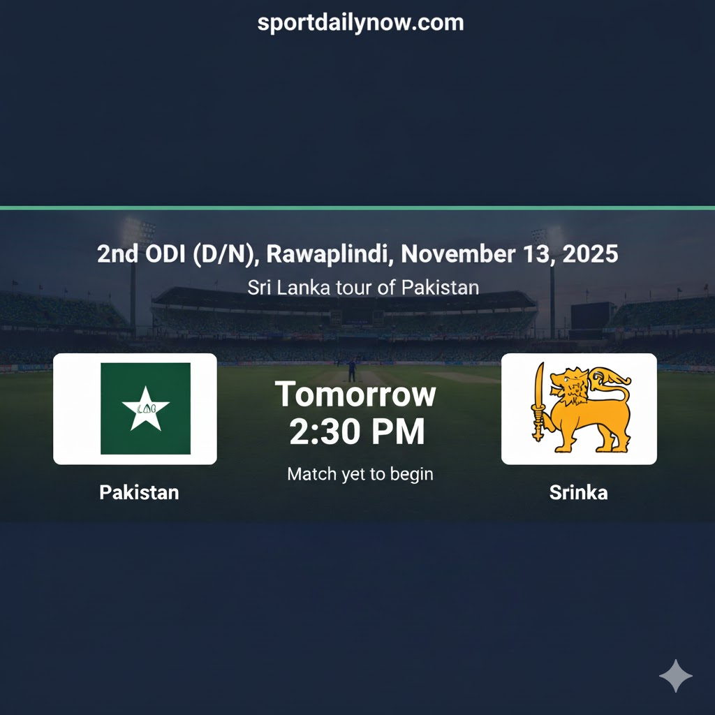 Pakistan vs Sri Lanka 2nd ODI 2025