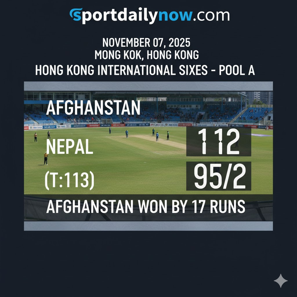 Afghanistan vs Nepal Hong Kong Sixes 2025