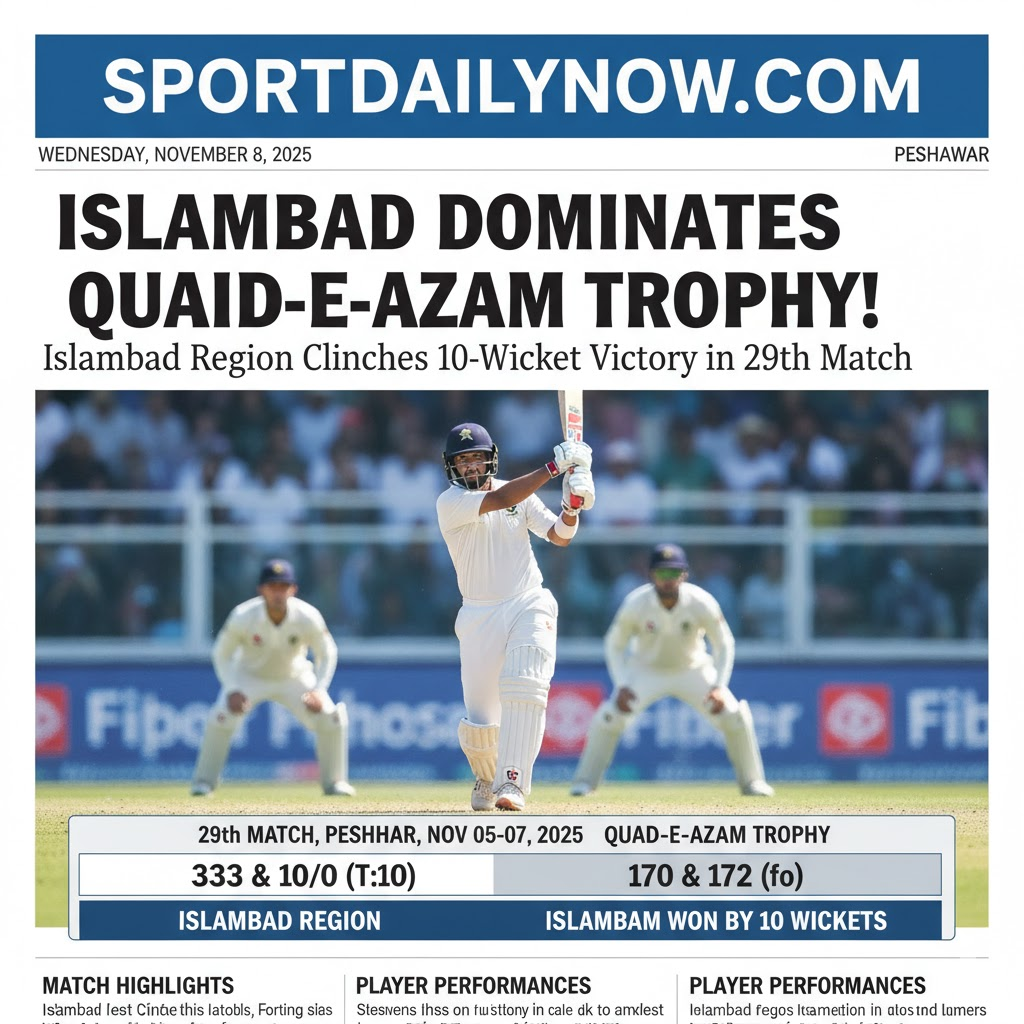 Islamabad Region vs Multan Region Quaid-e-Azam Trophy 2025