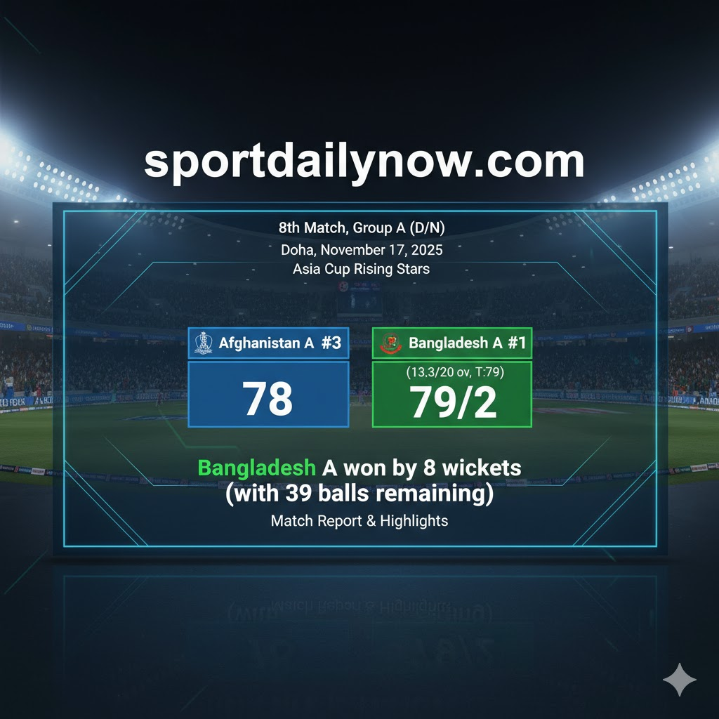 Bangladesh A vs Afghanistan A Asia Cup Rising Stars 2025