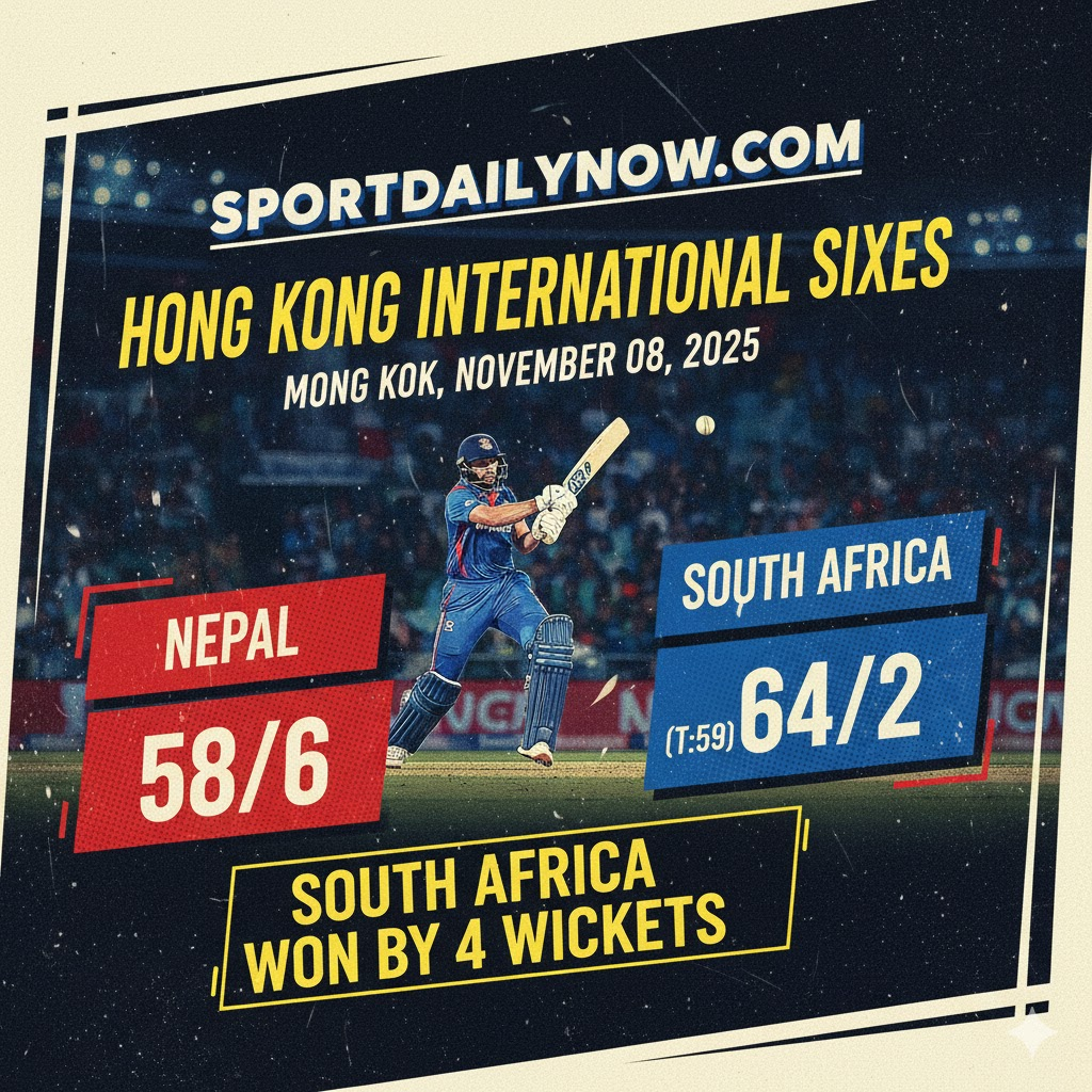 South Africa vs Nepal Hong Kong Sixes 2025