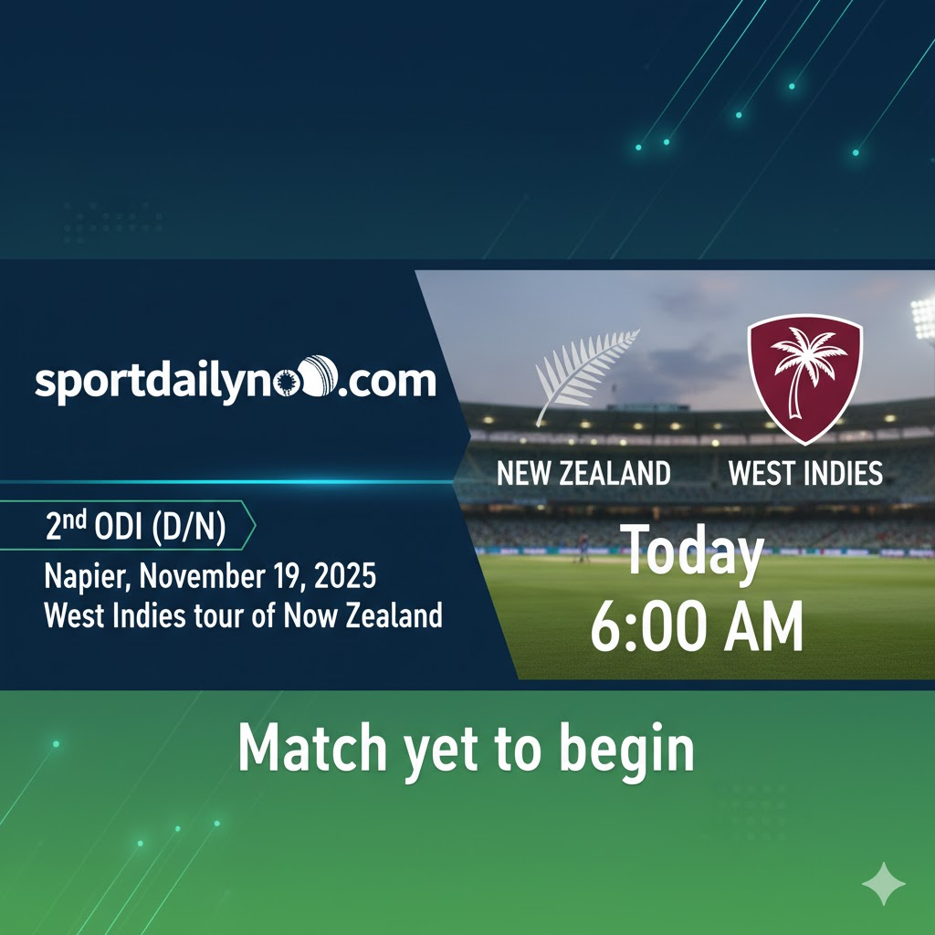 New Zealand vs West Indies 2nd ODI