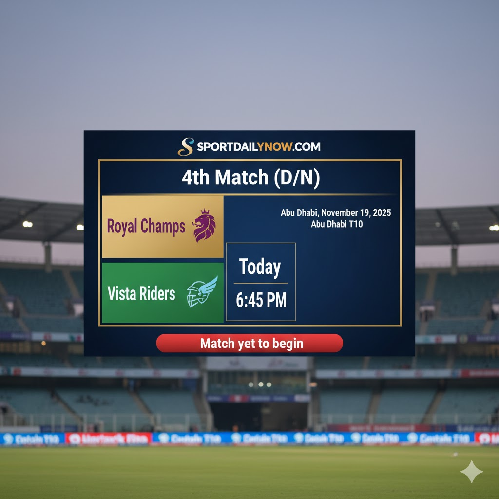 Royal Champs vs Vista Riders T10 preview