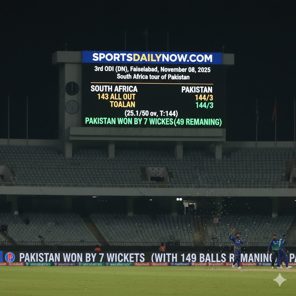 Pakistan vs South Africa 3rd ODI 2025